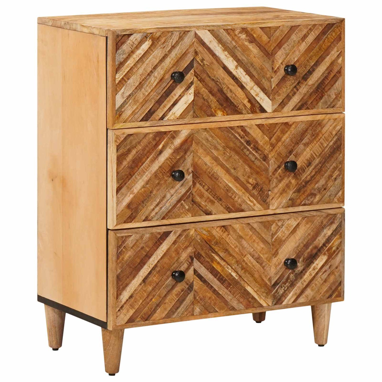 Stauraumschränke 2 stk. 60 x 33,5 x 75 cm Massivholz Mango