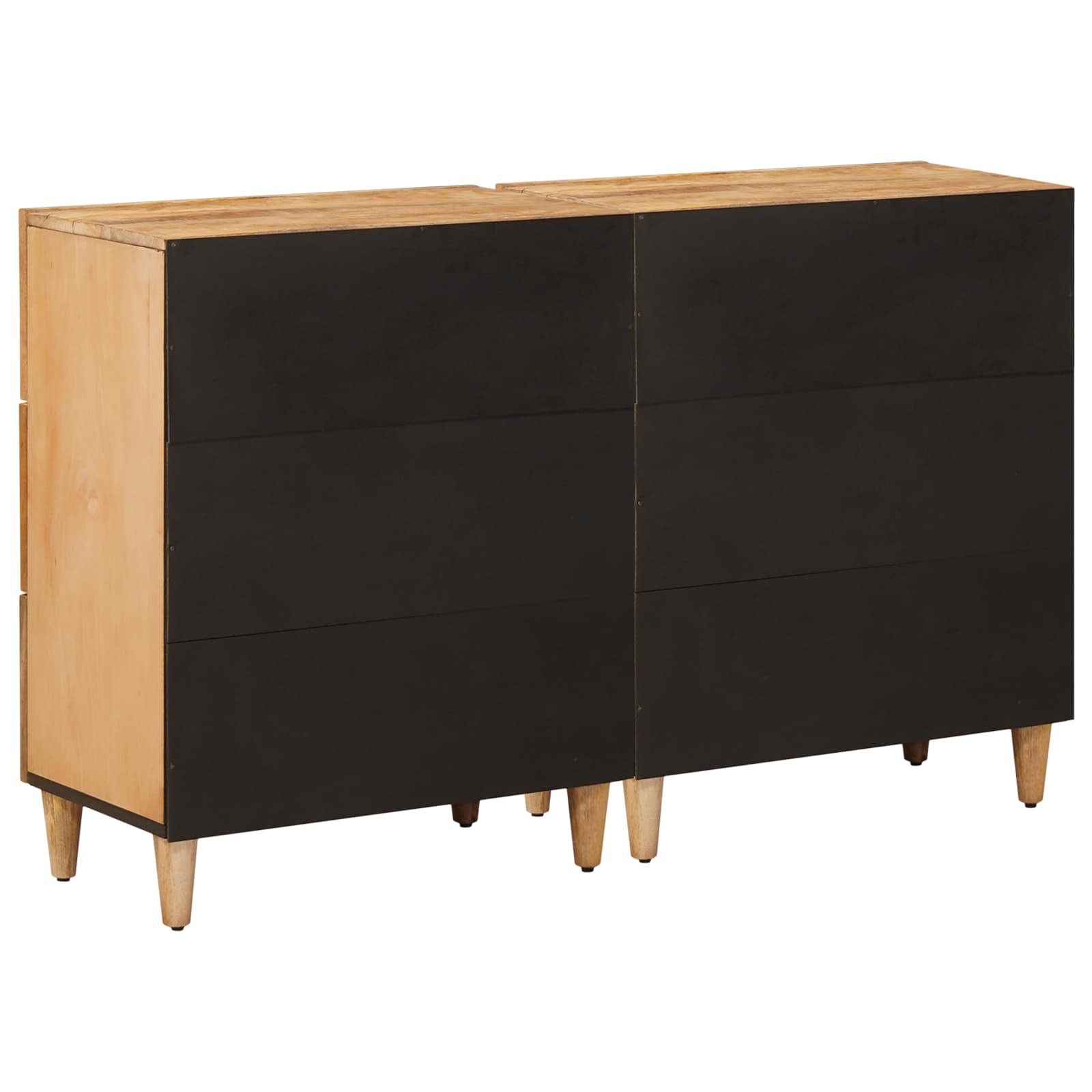 Stauraumschränke 2 stk. 60 x 33,5 x 75 cm Massivholz Mango