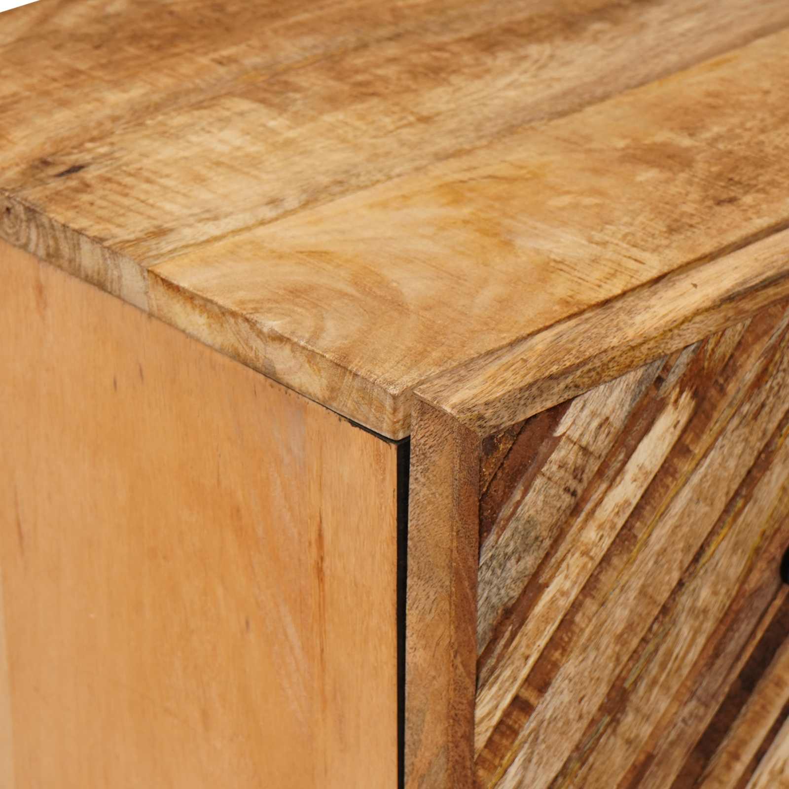 Badezimmerschrank-Set 2 stk. 62 x 33 x 58 cm Massivholz Mango