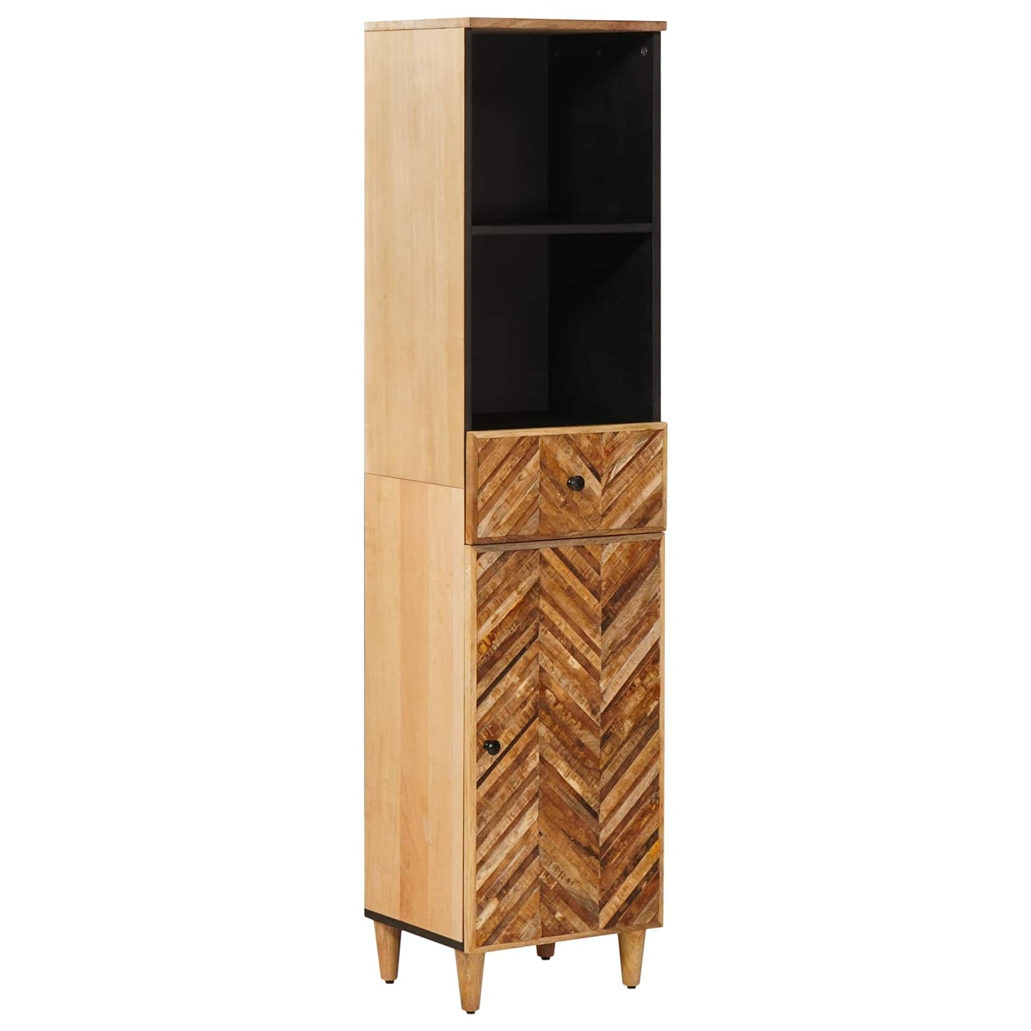 Badezimmerschrank-Set 3 stk. 62 x 33 x 58 cm Massivholz Mango