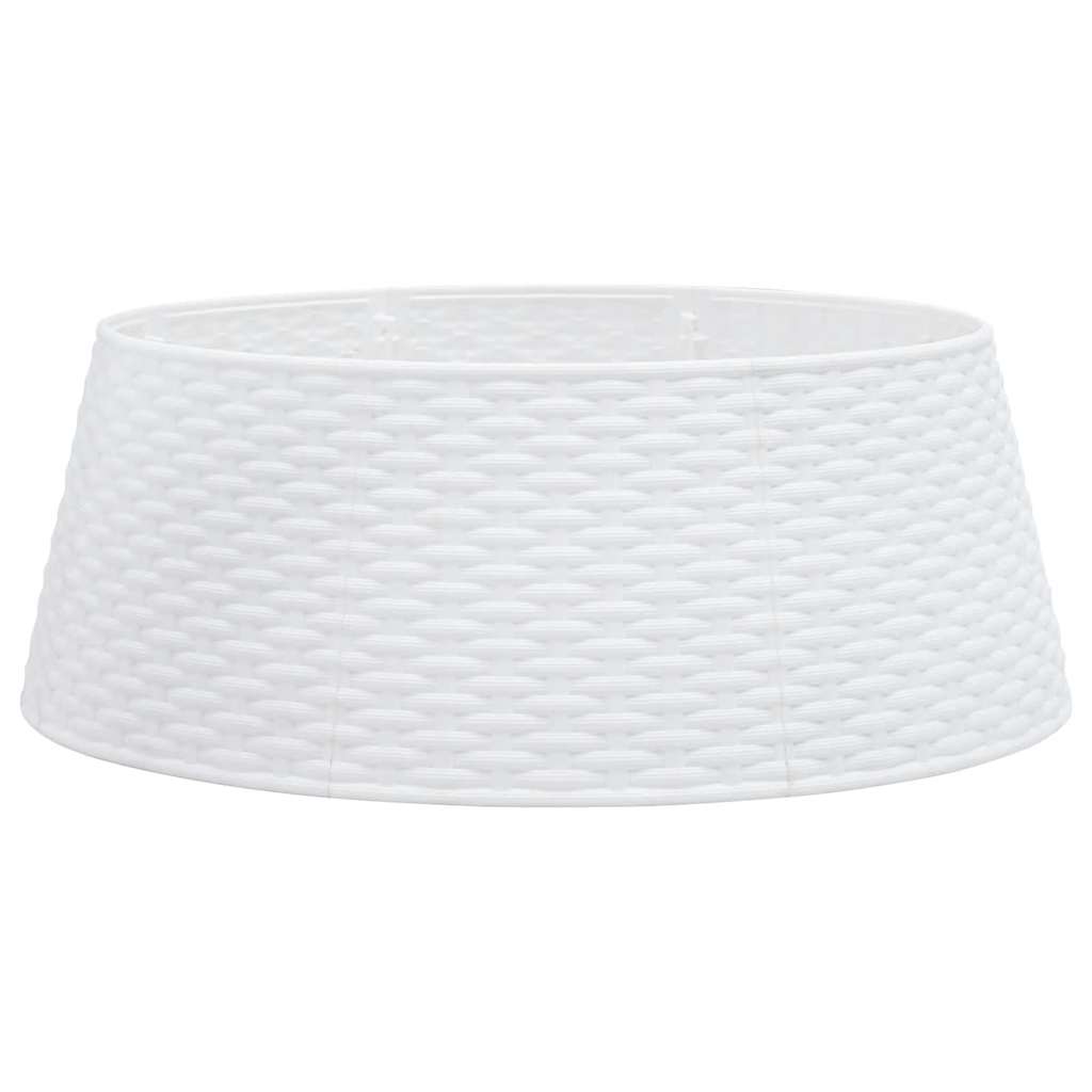 Jupe de sapin de Noël blanc Ø65x23 cm en plastique