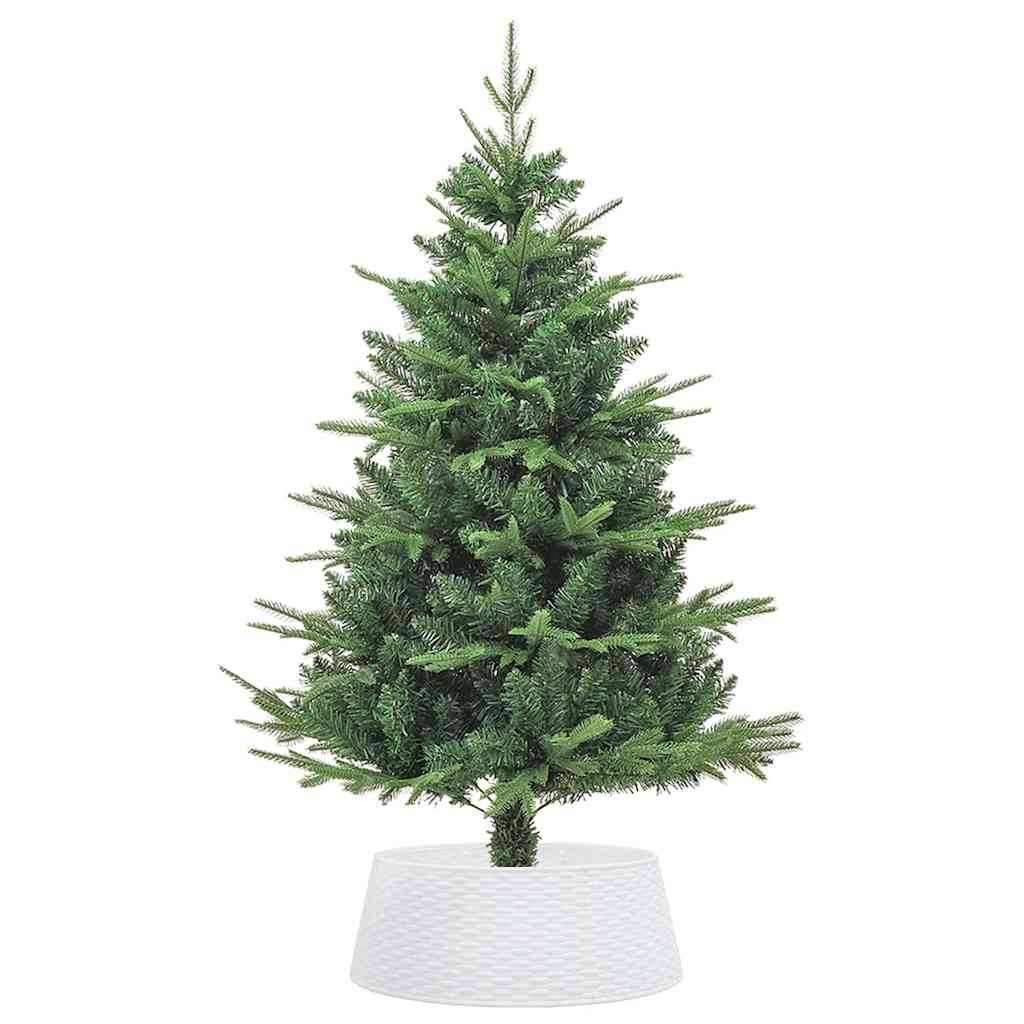 Jupe de sapin de Noël blanc Ø65x23 cm en plastique