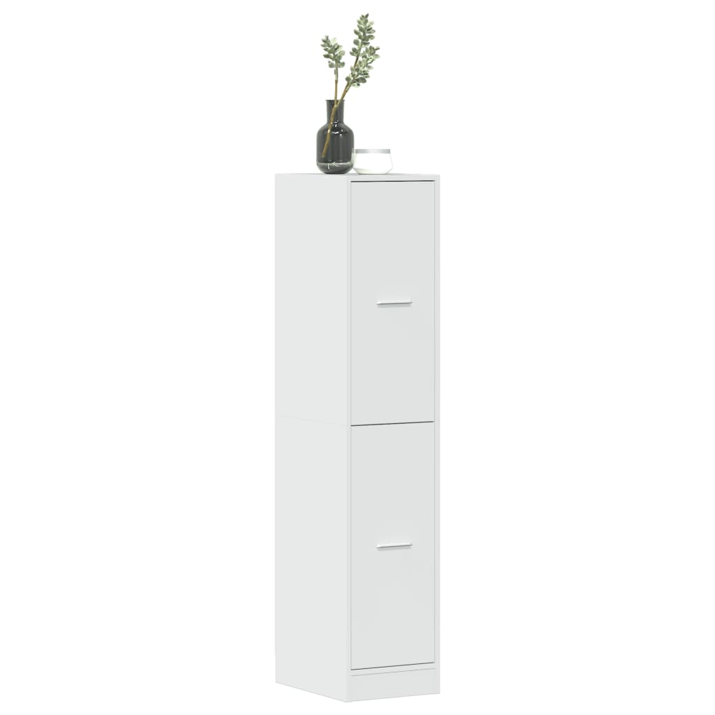 Armoire d'apothicaire blanc brillant 30x41x144,5 cm en bois