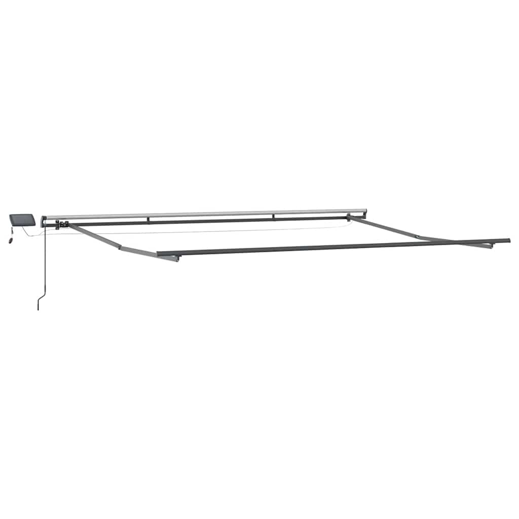 Markise Manuell mit LEDs Weinrot 400x300 cm