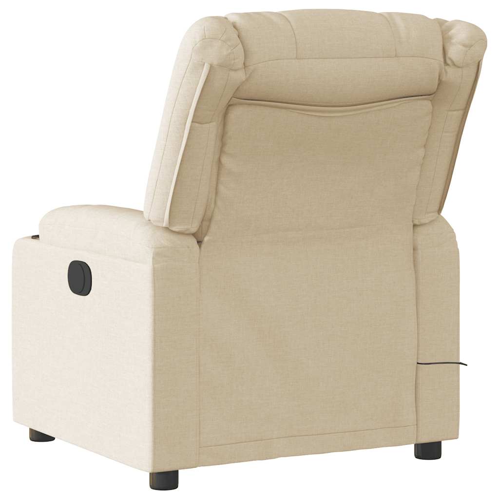 Massagesessel Elektrisch Creme Stoff
