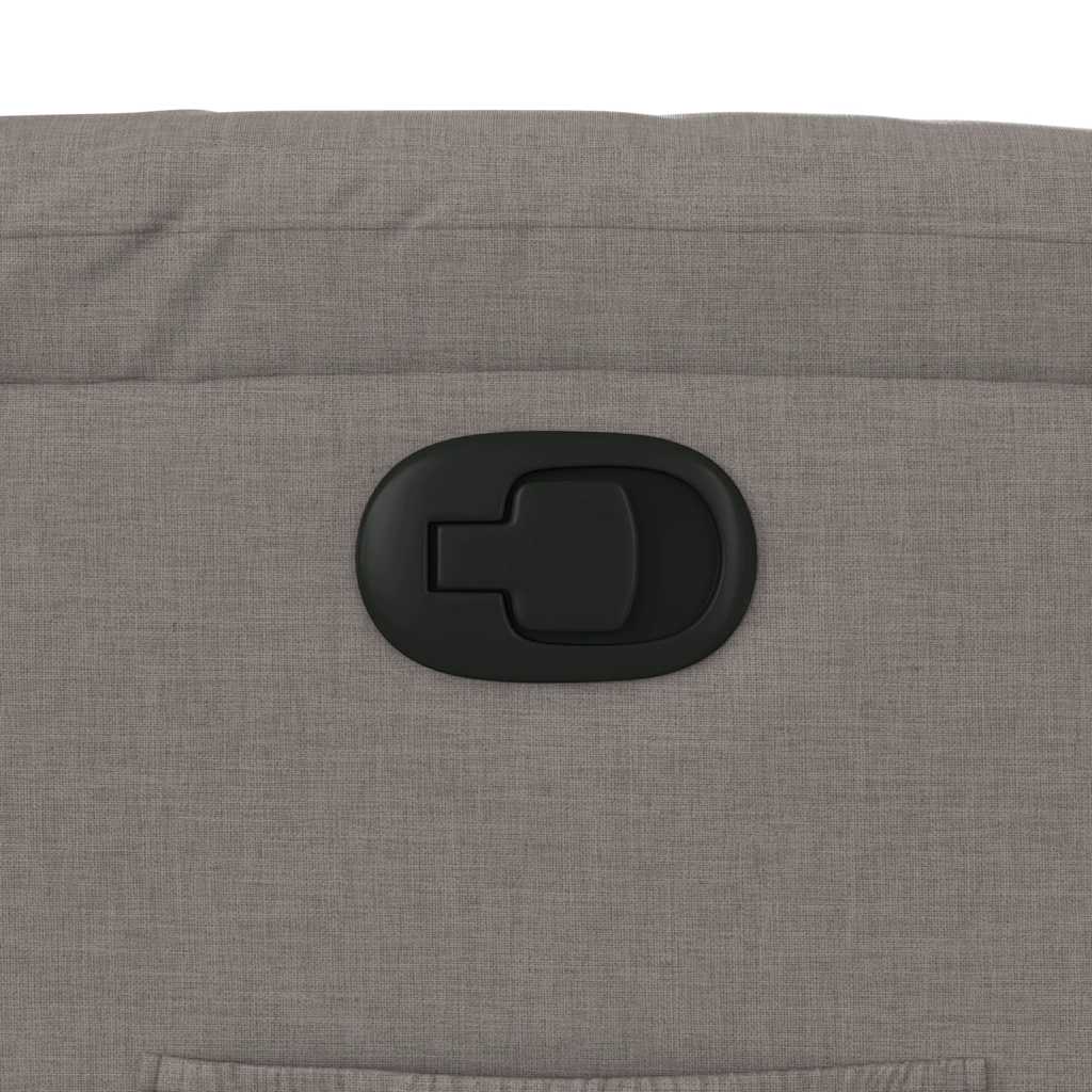 Relaxsessel mit Aufstehhilfe Taupe Stoff