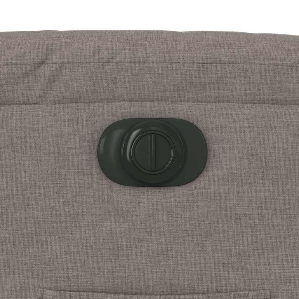 Relaxsessel mit Aufstehhilfe Elektrisch Taupe Stoff