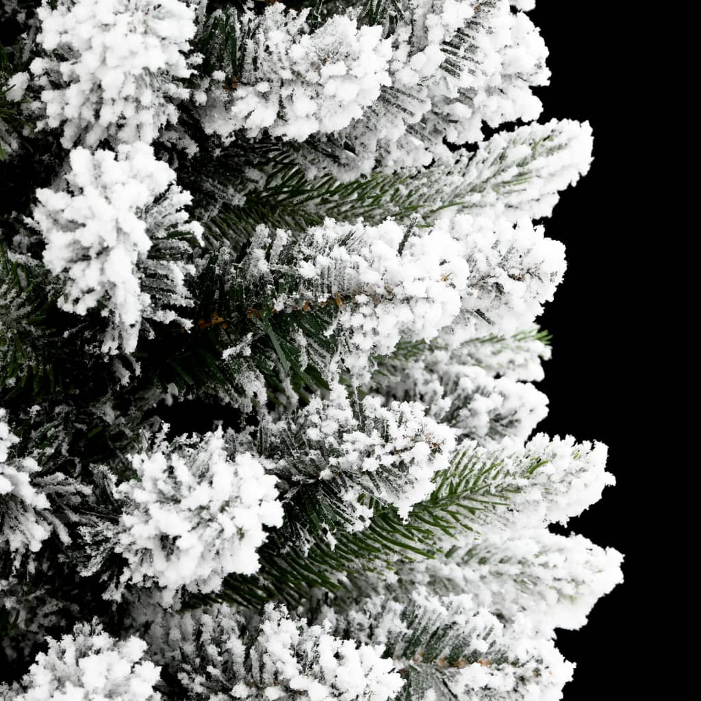 Sapin de Noël artificiel Slim avec neige 150 cm PVC &amp; PE