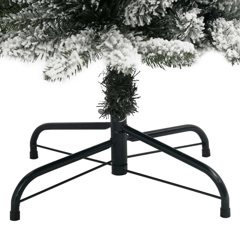 Sapin de Noël artificiel Slim avec neige 150 cm PVC &amp; PE