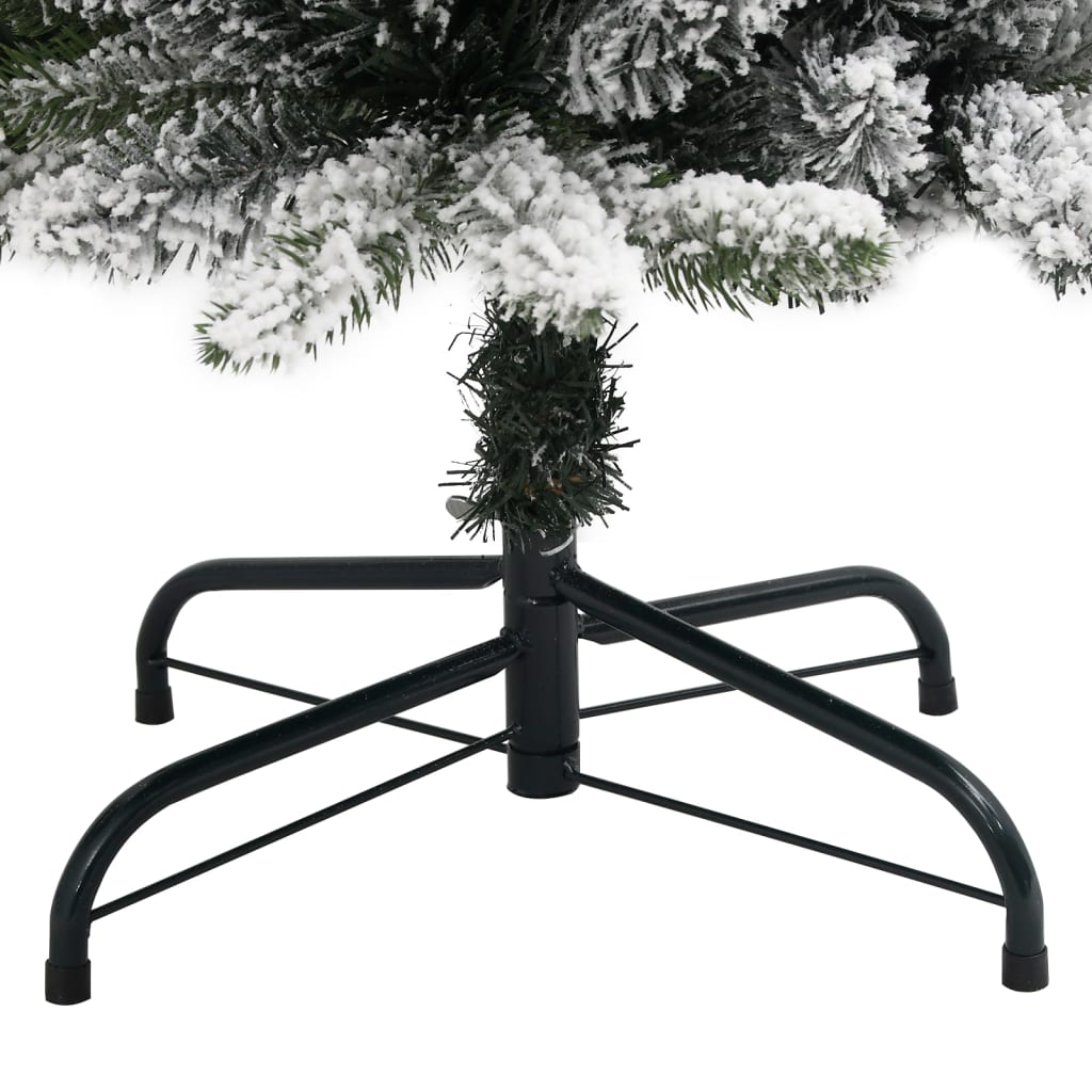 Sapin de Noël artificiel Slim avec neige 180 cm PVC &amp; PE