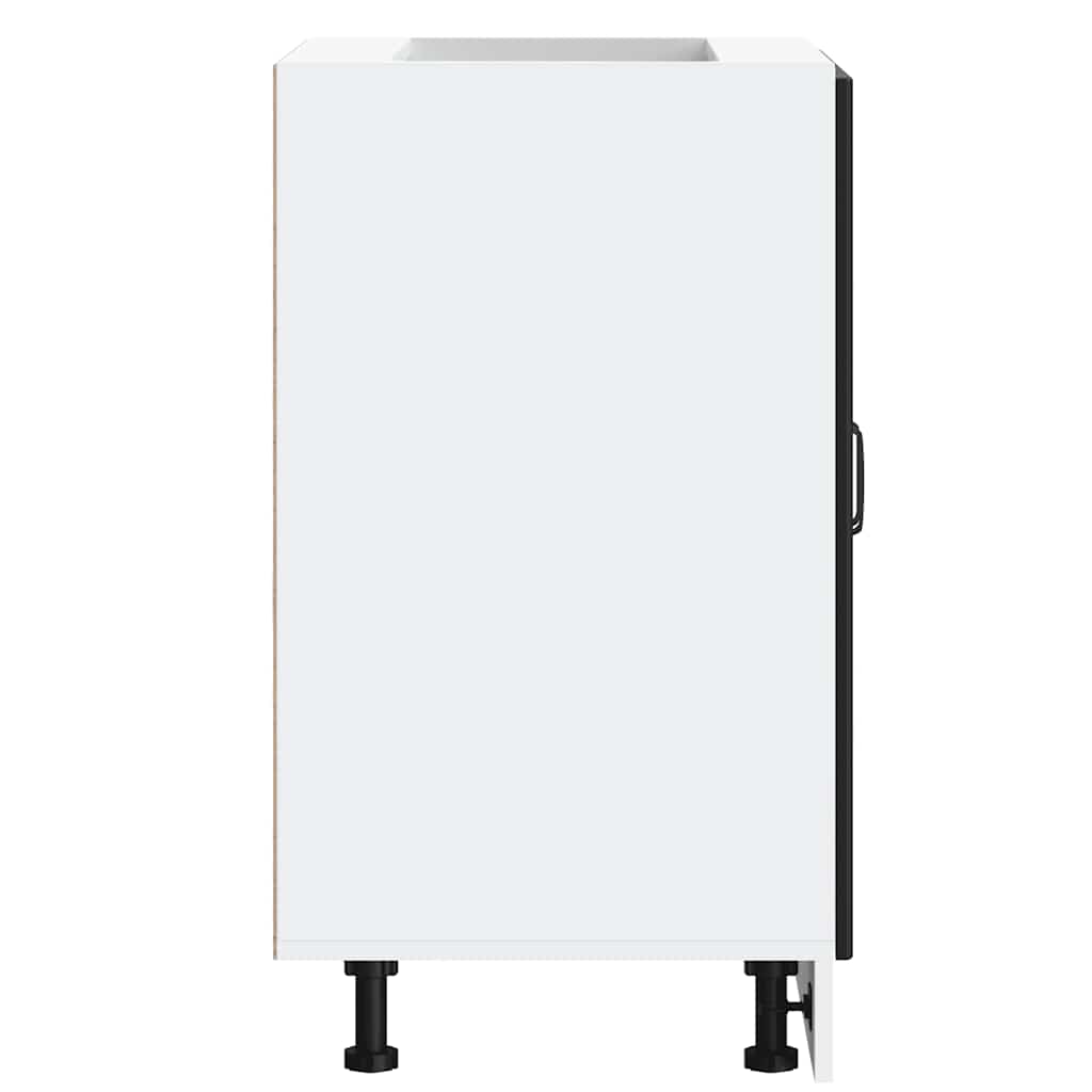 Spülenunterschrank Lucca Schwarz Holzwerkstoff