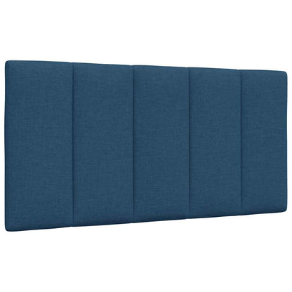 Bettgestell ohne Matratze "Hanko" Blau 100x200 cm Stoff