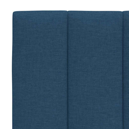 Bettgestell ohne Matratze "Hanko" Blau 120x200 cm Stoff