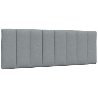 Bettgestell ohne Matratze "Hanko" Hellgrau 140x190 cm Stoff