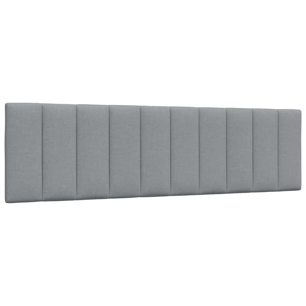 Bettgestell ohne Matratze "Hanko" Hellgrau 180x200 cm Stoff