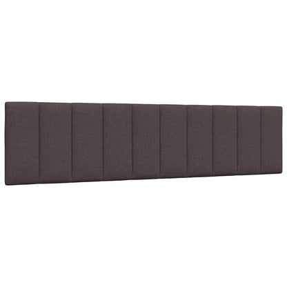 Bettgestell ohne Matratze "Hanko" Dunkelbraun 200x200 cm Stoff
