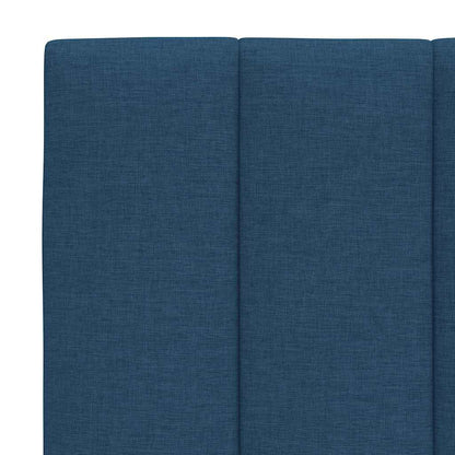 Bettgestell ohne Matratze "Hanko" Blau 90x190 cm Stoff