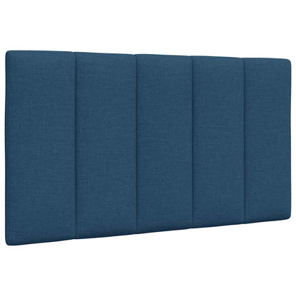 Bettgestell ohne Matratze "Hanko" Blau 90x190 cm Stoff