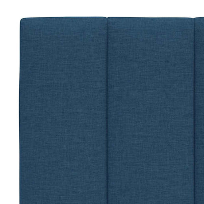 Bettgestell ohne Matratze "Hanko" Blau 120x200 cm Stoff