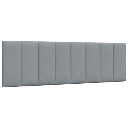 Bettgestell ohne Matratze "Hanko" Hellgrau 160x200 cm Stoff