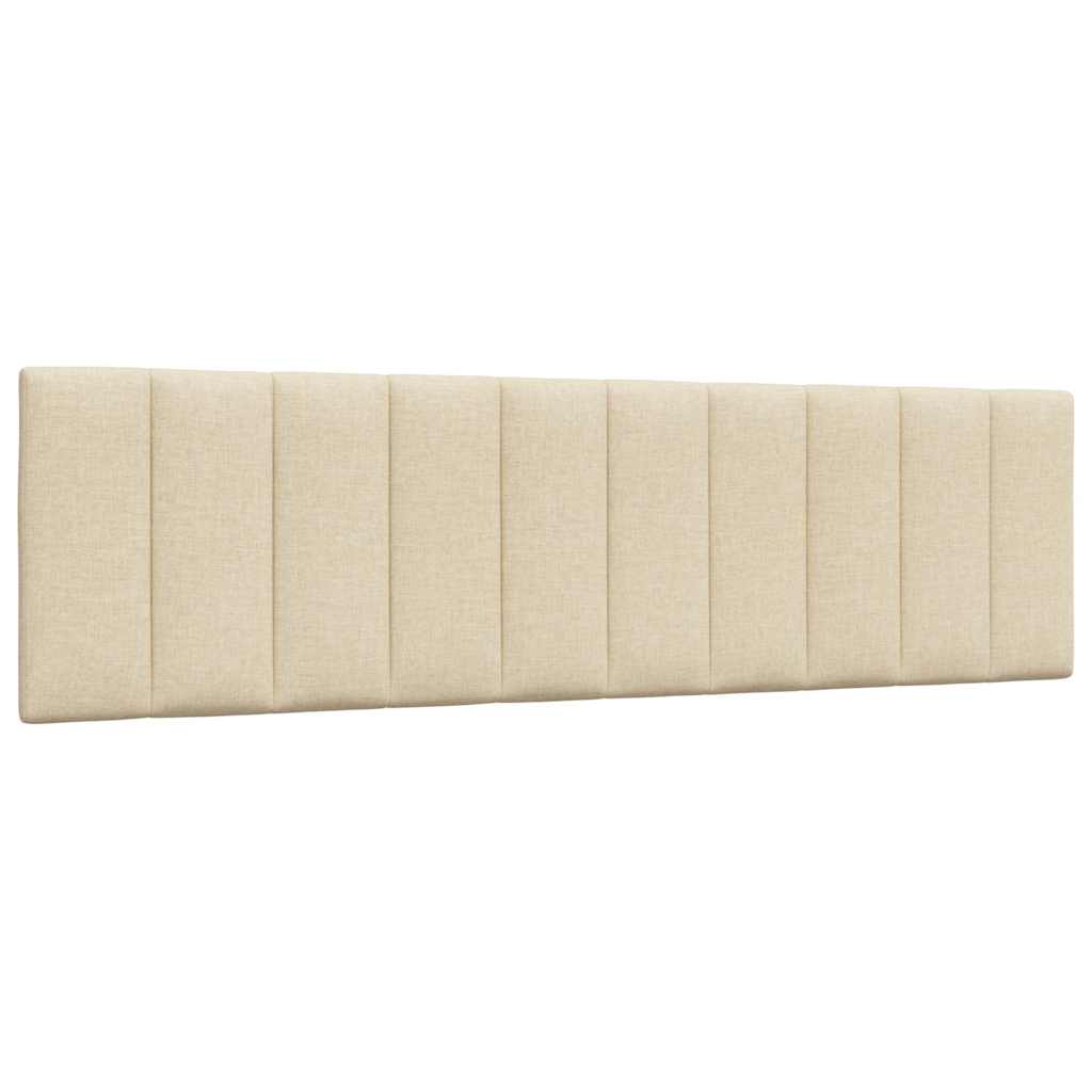 Bettgestell ohne Matratze "Hanko" Creme 180x200 cm Stoff