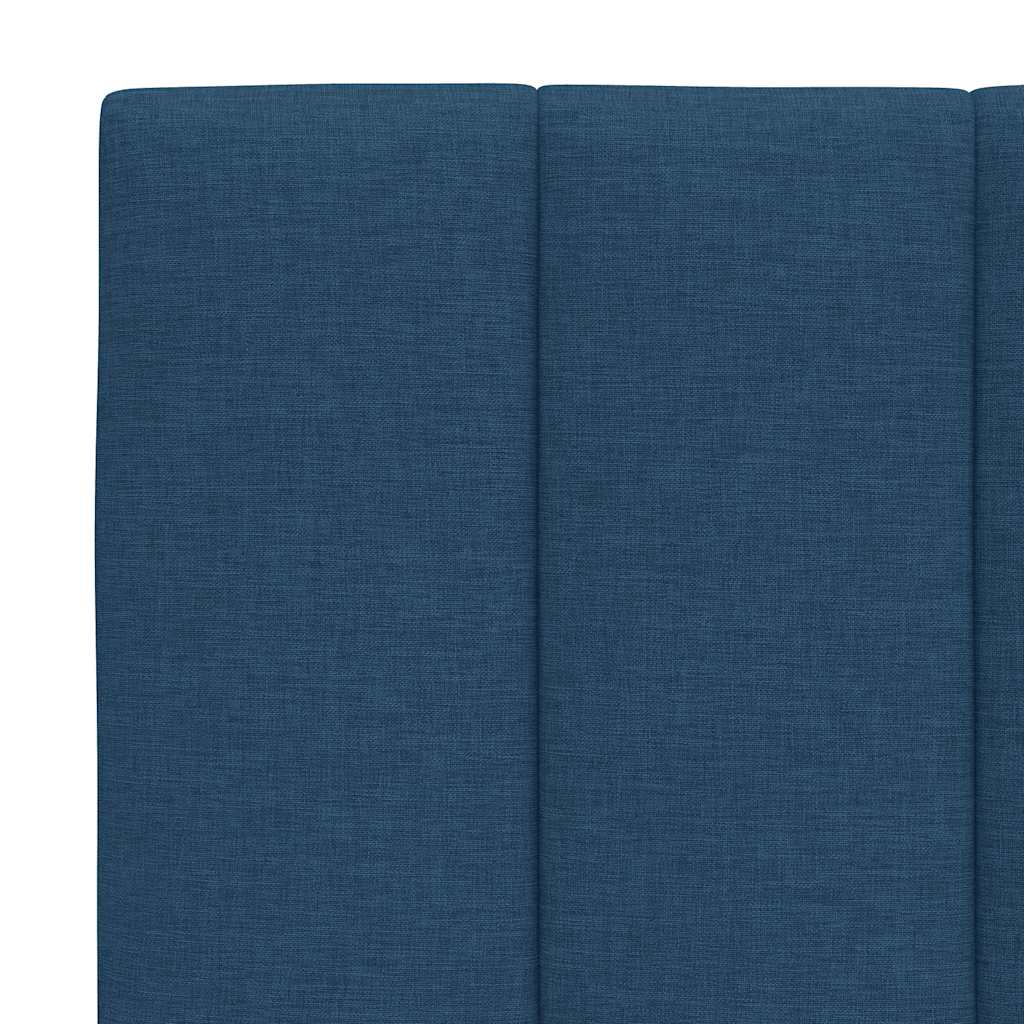 Bettgestell ohne Matratze "Hanko" Blau 180x200 cm Stoff