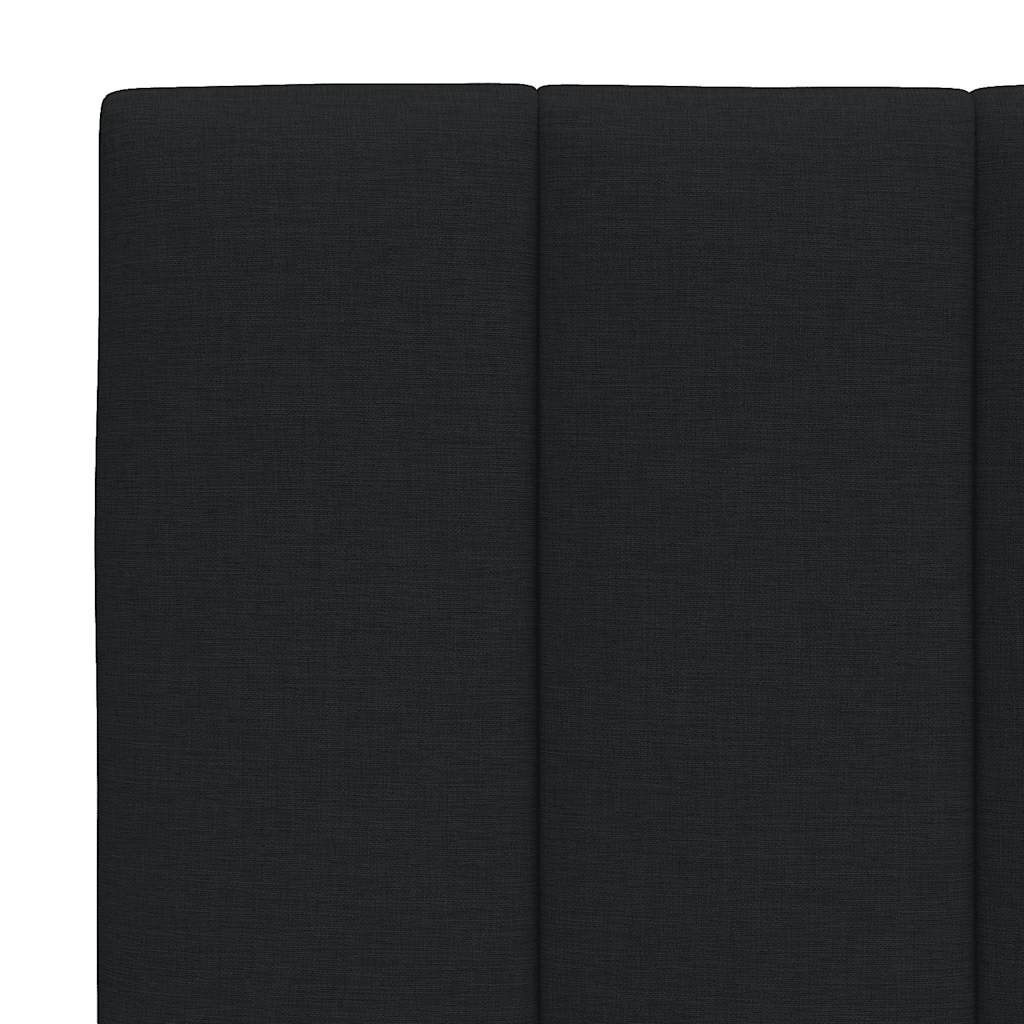 Bettgestell ohne Matratze "Hanko" Schwarz 200x200 cm Stoff