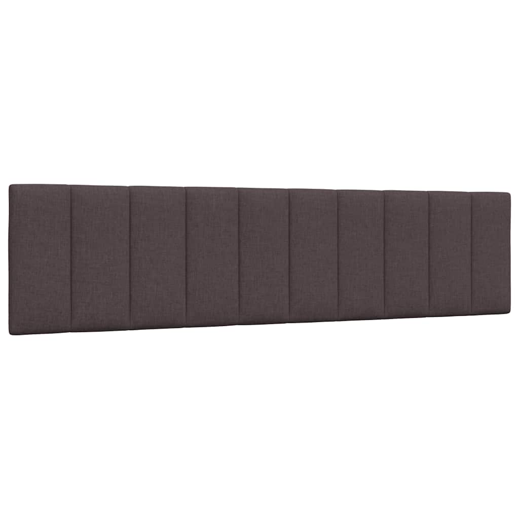 Bettgestell ohne Matratze "Hanko" Dunkelbraun 200x200 cm Stoff