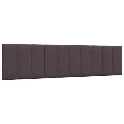 Bettgestell ohne Matratze "Hanko" Dunkelbraun 200x200 cm Stoff