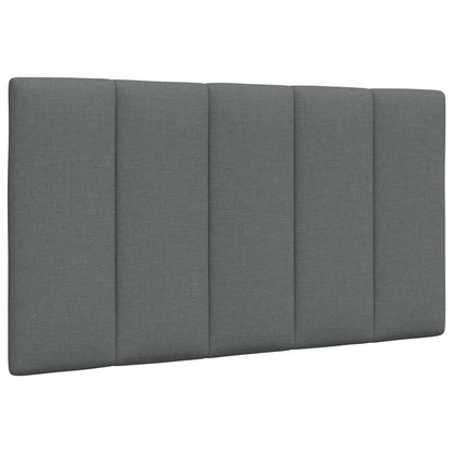 Bett mit Matratze "Hanko" Dunkelgrau 80x200 cm Stoff