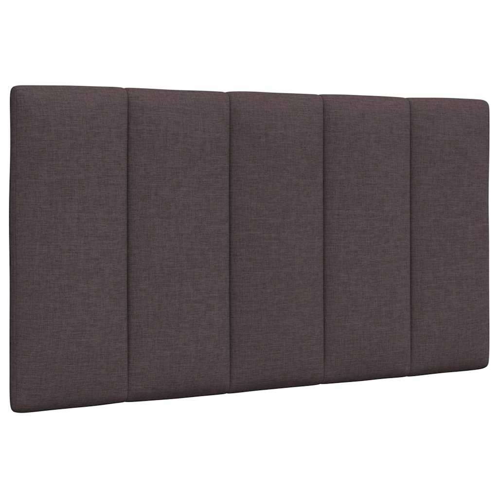Bett mit Matratze "Hanko" Dunkelbraun 80x200 cm Stoff