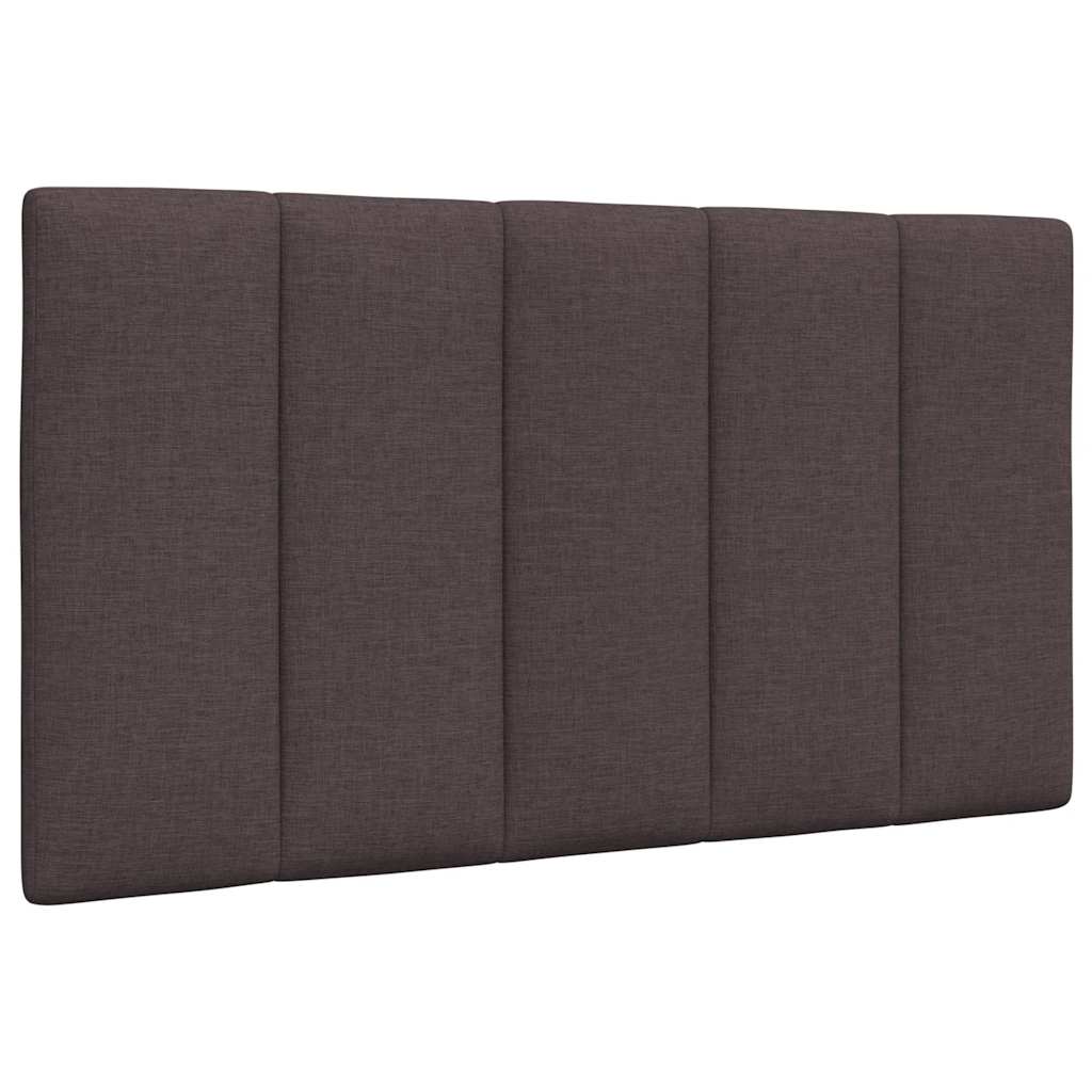 Bett mit Matratze "Hanko" Dunkelbraun 90x190 cm Stoff