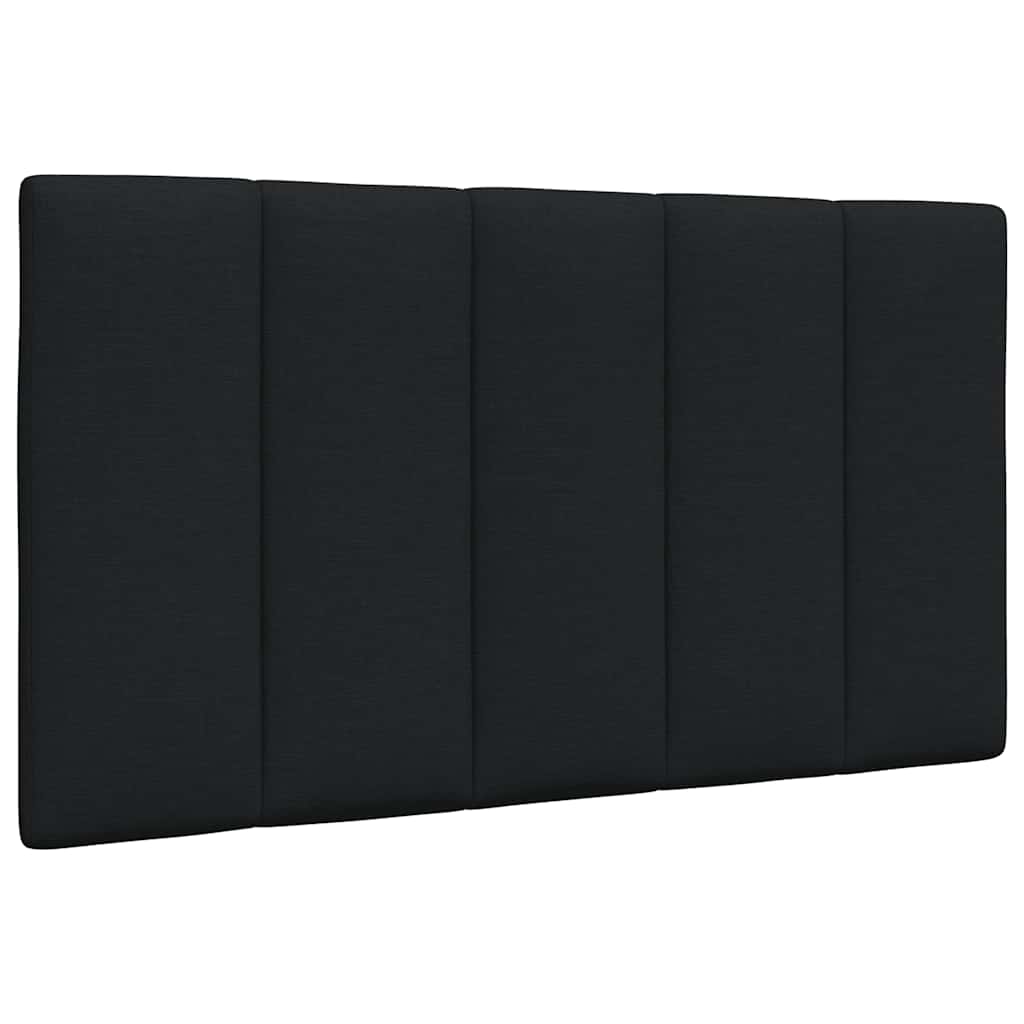 Bett mit Matratze "Hanko" Schwarz 90x200 cm Stoff