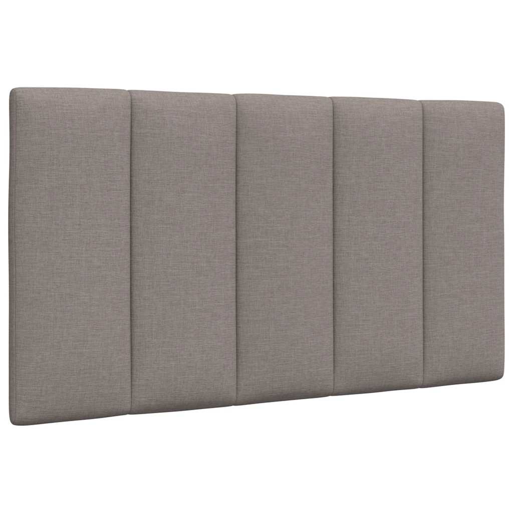 Bett mit Matratze "Hanko" Taupe 90x200 cm Stoff