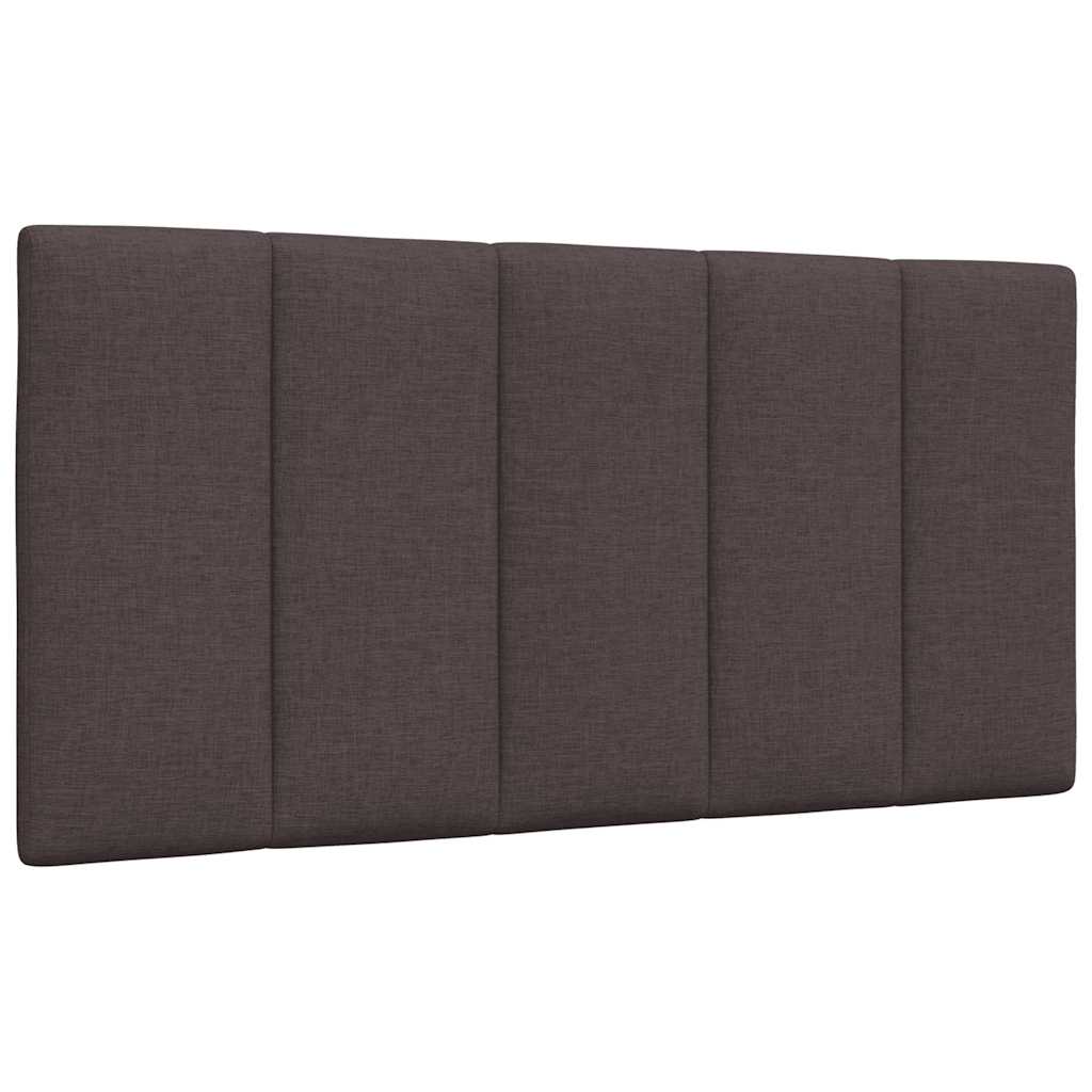 Bett mit Matratze "Hanko" Dunkelbraun 100x200 cm Stoff