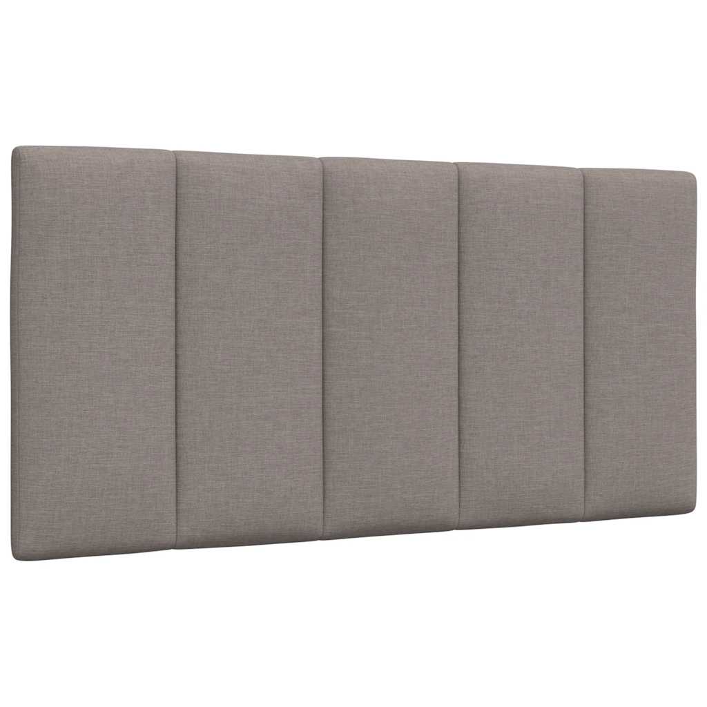 Bett mit Matratze "Hanko" Taupe 100x200 cm Stoff