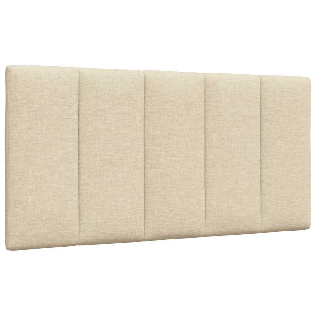 Bett mit Matratze "Hanko" Creme 100x200 cm Stoff