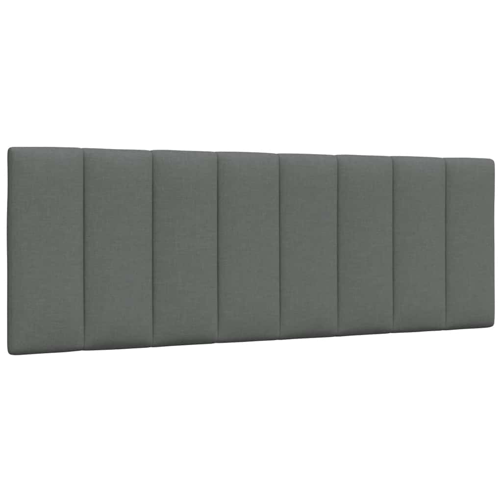Bett mit Matratze "Hanko" Dunkelgrau 120x200 cm Stoff