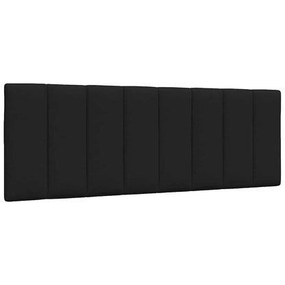Bett mit Matratze "Hanko" Schwarz 140x190 cm Stoff