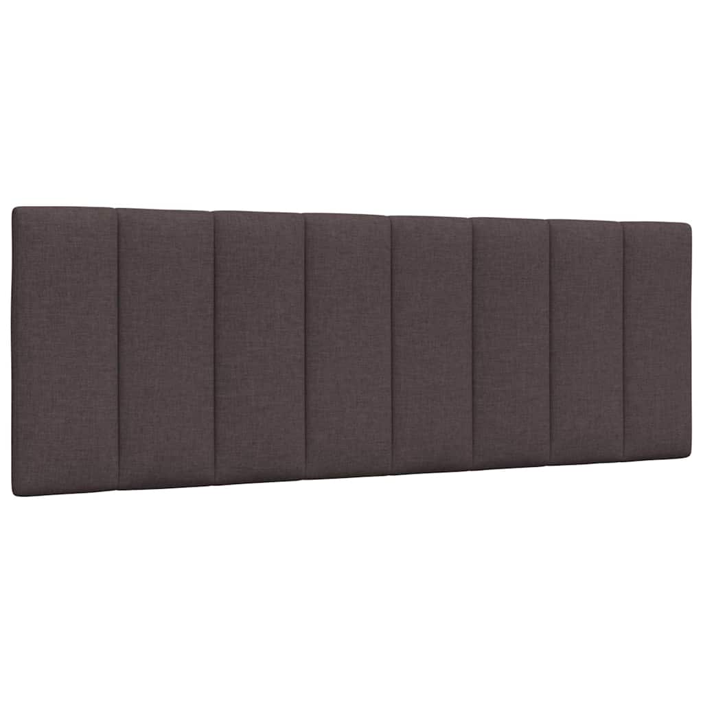 Bett mit Matratze "Hanko" Dunkelbraun 140x200 cm Stoff