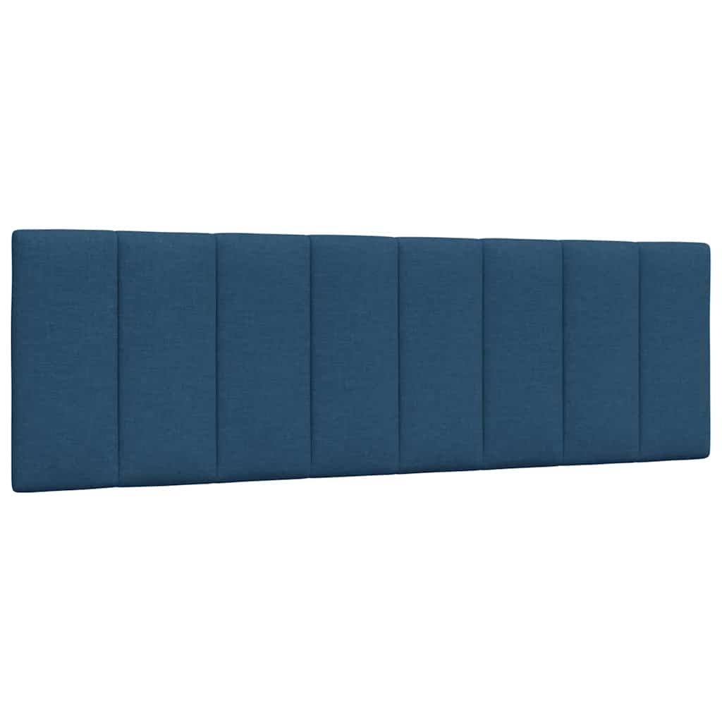 Bett mit Matratze "Hanko" Blau 160x200 cm Stoff