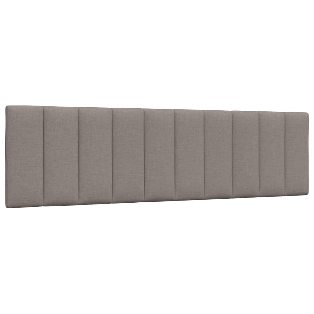 Bett mit Matratze "Hanko" Taupe 180x200 cm Stoff