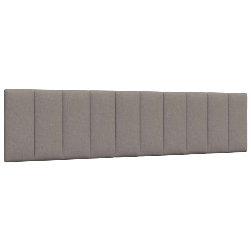 Bett mit Matratze "Hanko" Taupe 200x200 cm Stoff