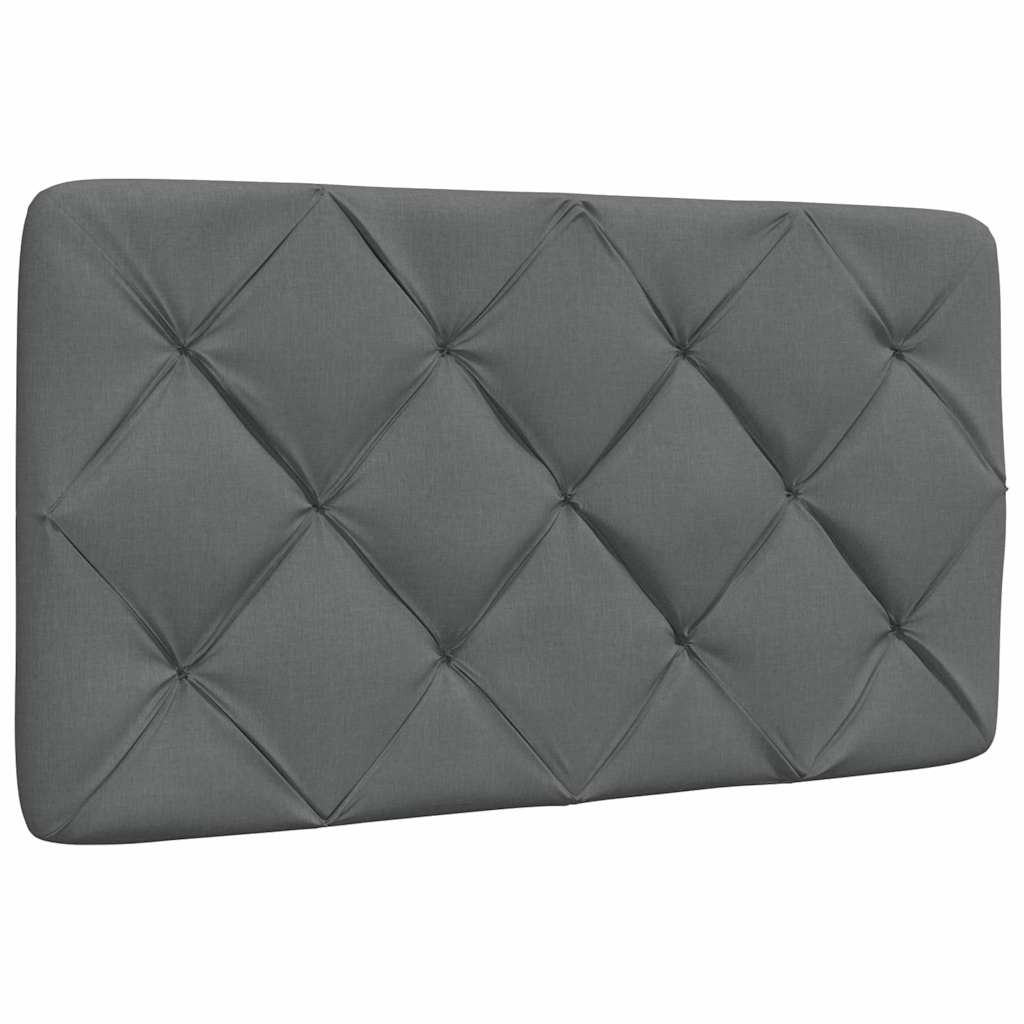 Bettgestell ohne Matratze Dunkelgrau 90x190 cm Stoff