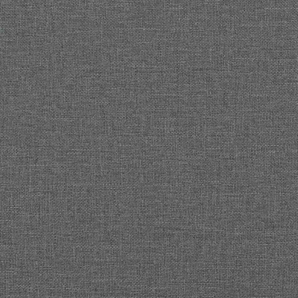 Bettgestell ohne Matratze Dunkelgrau 90x200 cm Stoff