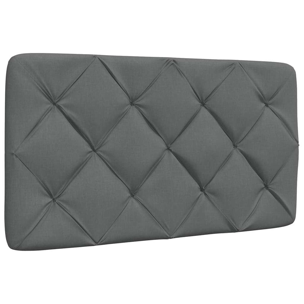 Bettgestell ohne Matratze Dunkelgrau 90x200 cm Stoff