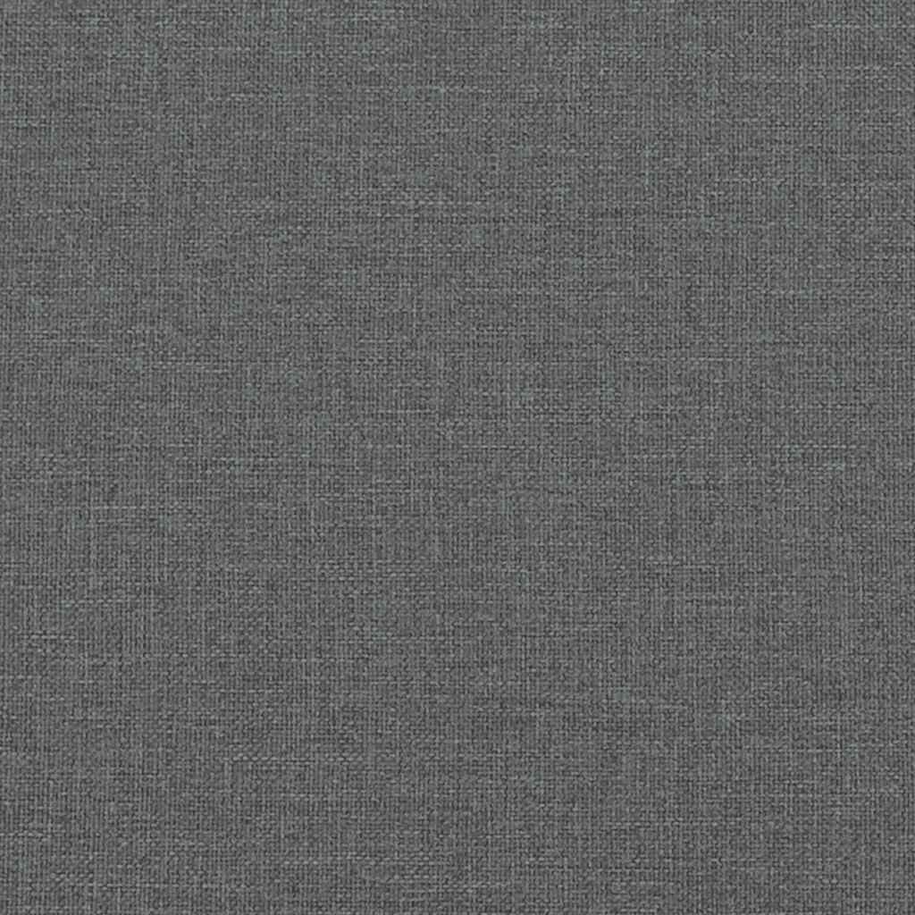 Bettgestell ohne Matratze Dunkelgrau 100x200 cm Stoff