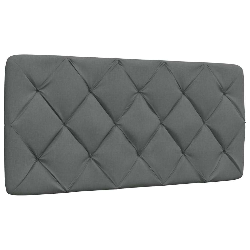 Bettgestell ohne Matratze Dunkelgrau 100x200 cm Stoff
