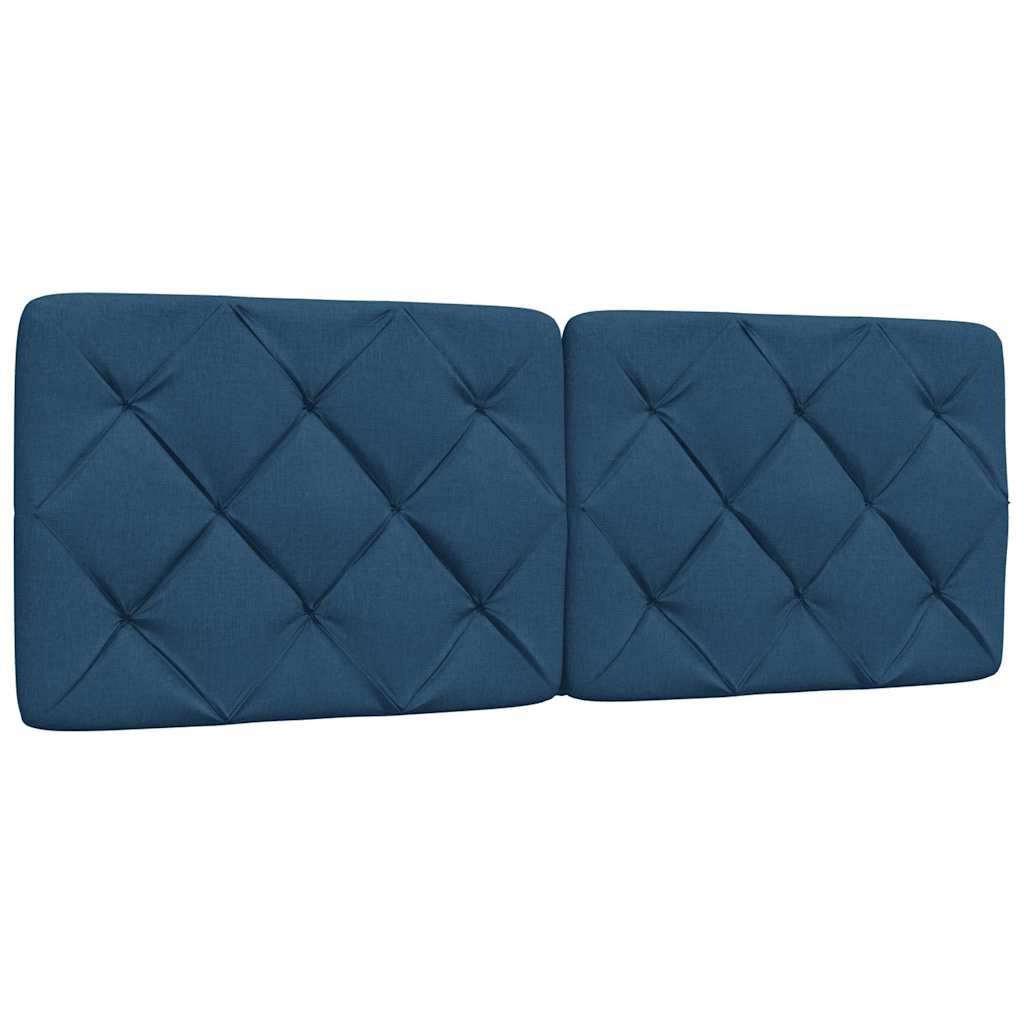 Bettgestell ohne Matratze Blau 140x190 cm Stoff