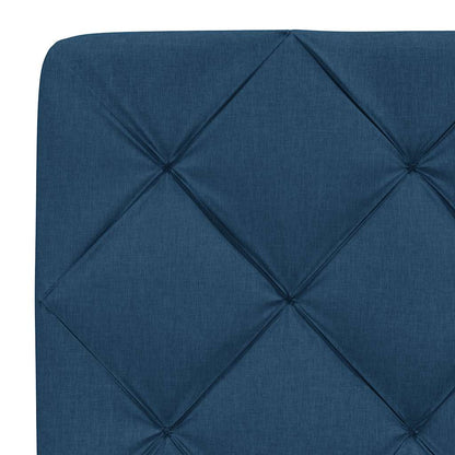 Bettgestell ohne Matratze Blau 140x200 cm Stoff